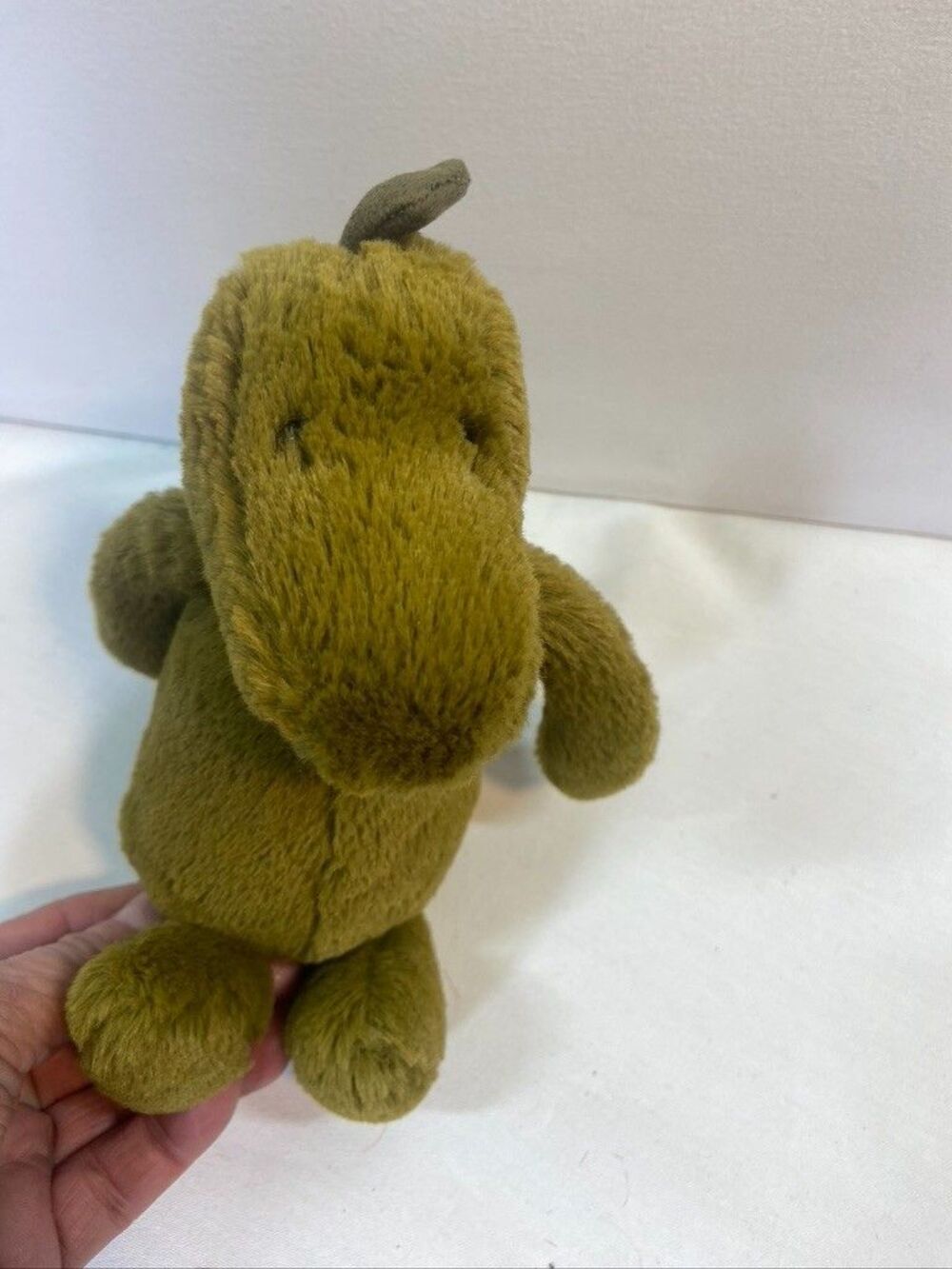 JELLY CAT GREEN DINOSAUR SOFT PLUSH STUFFED ANIMAL 6"